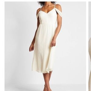 Express Pleated Chiffon MIDI Dress